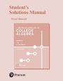 Cover: Student Solutions Manual for Graphical Approach to College Algebra, A - Pearson