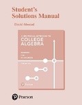 Cover: Student Solutions Manual for Graphical Approach to College Algebra, A - Pearson