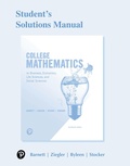 Cover: Student Solutions Manual for College Mathematics for Business, Economics, Life Sciences, and Social Sciences - Pearson