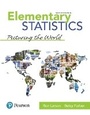 Cover: Elementary Statistics - Pearson