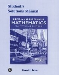 Enlarge image Cover: Student Solutions Manual for Using & Understanding Mathematics - Pearson