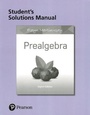 Cover: Student Solutions Manual for Prealgebra - Pearson