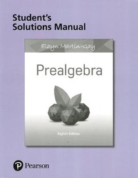 Enlarge image Cover: Student Solutions Manual for Prealgebra - Pearson
