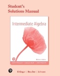 Cover: Student Solutions Manual for Intermediate Algebra - Pearson