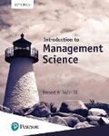 Cover: Introduction to Management Science - Pearson