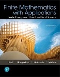 Cover: Finite Mathematics with Applications In the Management, Natural, and Social Sciences - Pearson