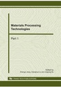 Cover: Materials Processing Technologies - Trans Tech Publications Ltd