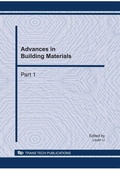 Cover: Advances in Building Materials, ICSBM 2011 - Trans Tech Publications Ltd