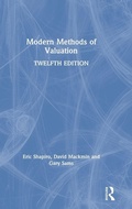 Cover: Modern Methods of Valuation - CRC Press