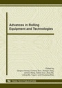 Cover: Advances in Rolling Equipment and Technologies - Trans Tech Publications Ltd
