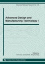 Cover: Advanced Design and Manufacturing Technology I - Trans Tech Publications Ltd