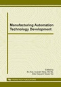 Cover: Manufacturing Automation Technology Development - Trans Tech Publications Ltd