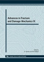 Cover: Advances in Fracture and Damage Mechanics IX - Trans Tech Publications Ltd