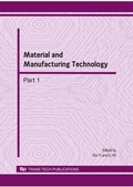 Cover: Material and Manufacturing Technology - Trans Tech Publications Ltd