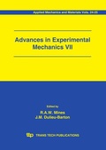 Cover: Advances in Experimental Mechanics VII - Trans Tech Publications Ltd