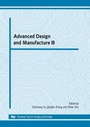 Cover: Advanced Design and Manufacture III - Trans Tech Publications Ltd