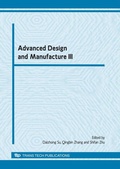 Cover: Advanced Design and Manufacture III - Trans Tech Publications Ltd