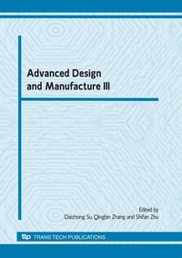 Enlarge image Cover: Advanced Design and Manufacture III - Trans Tech Publications Ltd