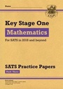Cover: KS1 Maths SATS Practice Papers: Pack 3 (for the tests in 2018 and beyond) - Coordination Group Publications Ltd (CGP)