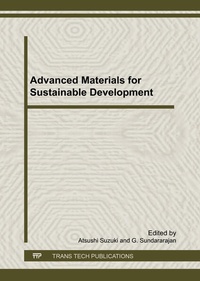Enlarge image Cover: Advanced Materials for Sustainable Development - Trans Tech Publications Ltd