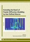 Cover: Extending the Reach of Powder Diffraction Modelling - Trans Tech Publications Ltd