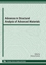 Cover: Advances in Structural Analysis of Advanced Materials - Trans Tech Publications Ltd