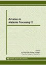 Cover: Advances in Materials Processing IX - Trans Tech Publications Ltd