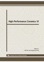 Cover: High-Performance Ceramics VI - Trans Tech Publications Ltd