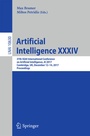 Cover: Artificial Intelligence XXXIV - Springer