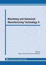 Cover: Machining and Advanced Manufacturing Technology X - Trans Tech Publications Ltd