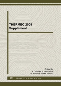 Enlarge image Cover: THERMEC 2009 Supplement - Trans Tech Publications Ltd
