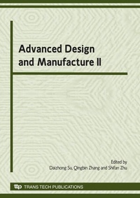 Enlarge image Cover: Advanced Design and Manufacture II - Trans Tech Publications Ltd