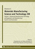 Cover: Advances in Materials Manufacturing Science and Technology XIII Volume I - Trans Tech Publications Ltd
