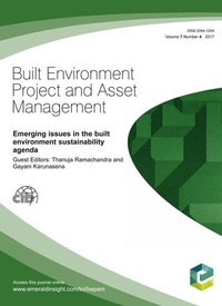 Abbildung von: Emerging Issues in the Built Environment Sustainability Agenda - Emerald Publishing Limited