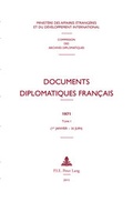 Cover: Documents diplomatiques fran&ccedil;ais - Peter Lang Verlag