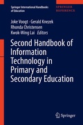 Cover: Second Handbook of Information Technology in Primary and Secondary Education - Springer