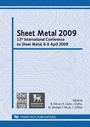 Cover: Sheet Metal 2009 - Trans Tech Publications Ltd