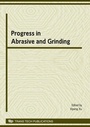 Cover: Progress in Abrasive and Grinding Technology - Trans Tech Publications Ltd