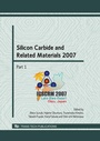 Cover: Silicon Carbide and Related Materials 2007 - Trans Tech Publications Ltd