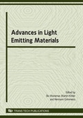Cover: Advances in Light Emitting Materials - Trans Tech Publications Ltd