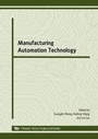 Cover: Manufacturing Automation Technology - Trans Tech Publications Ltd
