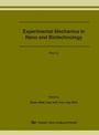 Cover: Experimental Mechanics in Nano and Biotechnology - Trans Tech Publications Ltd