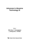 Cover: Advances in Abrasive Technology IX - Trans Tech Publications Ltd