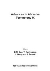 Enlarge image Cover: Advances in Abrasive Technology IX - Trans Tech Publications Ltd