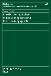 Abbildung von: Praktikanten zwischen Mindestlohngesetz und Berufsbildungsgesetz - Nomos