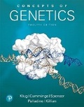 Cover: Concepts of Genetics - Pearson
