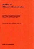 Cover: Diffusion in Metals and Alloys - Trans Tech Publications Ltd