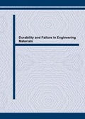 Cover: Durability and Failure in Engineering Materials - Trans Tech Publications Ltd