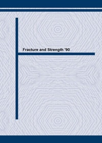 Enlarge image Cover: Fracture and Strength '90 - Trans Tech Publications Ltd