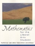 Cover: Mathematics for the Liberal Arts Student - Pearson